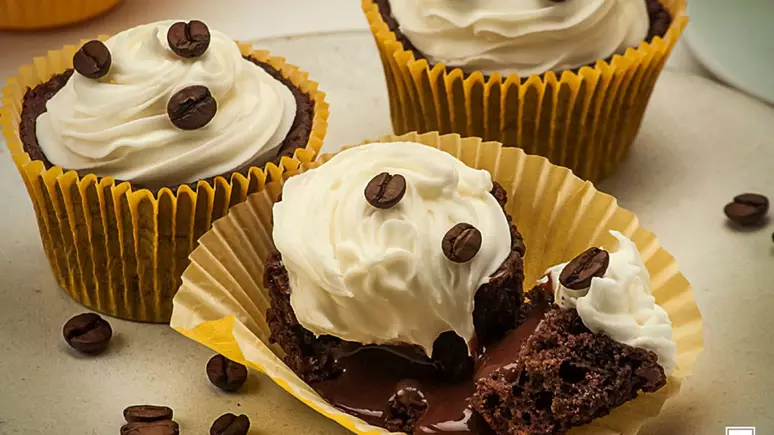Cupcake de Café com Chantilly